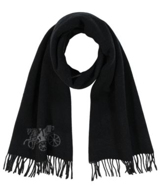 Women's Oversized Bicolor Horse and Carriage Muffler