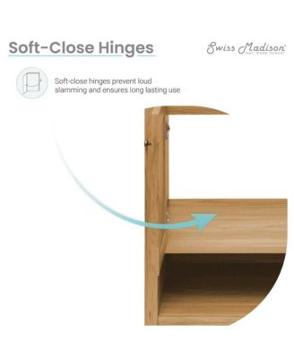 Chateau 36" Freestanding Bathroom Vanity in Golden Oak with Sink Top