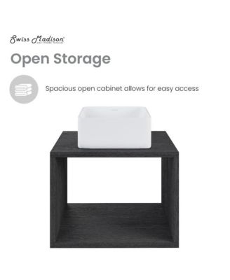 Concorde 24'' Wall-Hung Vanity In Black