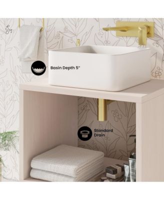 Concorde 24'' Wall-Hung Vanity In White Oak