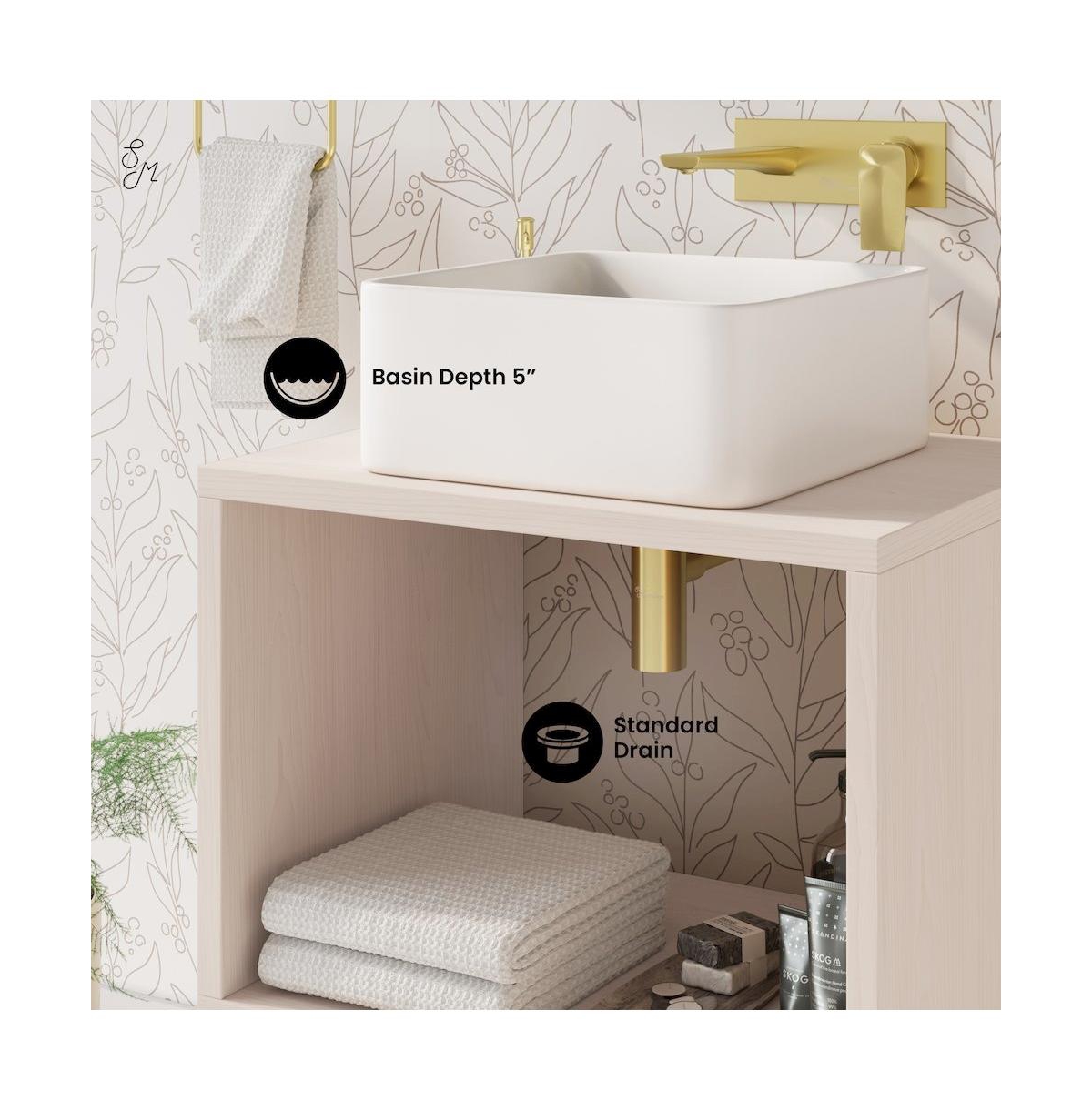 Swiss MadisonConcorde 24'' Wall-Hung Vanity In White Oak