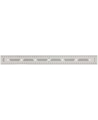 07416 Stainless Steel 450mm Precision Ruler with Patented Flex Grip and Fade Resistant Markings
