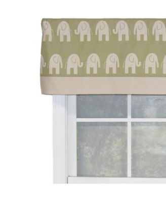 Ele Banded 100% Cotton with Fully Lined 3" Rod Pocket Valnance for Windows 50" x 15" Storm