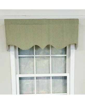 Luxurious Modern Design Classic MG-Ticking Stripe Regal Style Window Valance 50" x 17" Blue