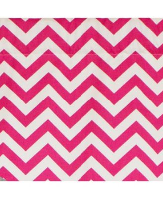 Zig Zag Cornice  100% Cotton with Fully Lined 3" Rod Pocket Valnance for Windows 50" x 17" Lipstick