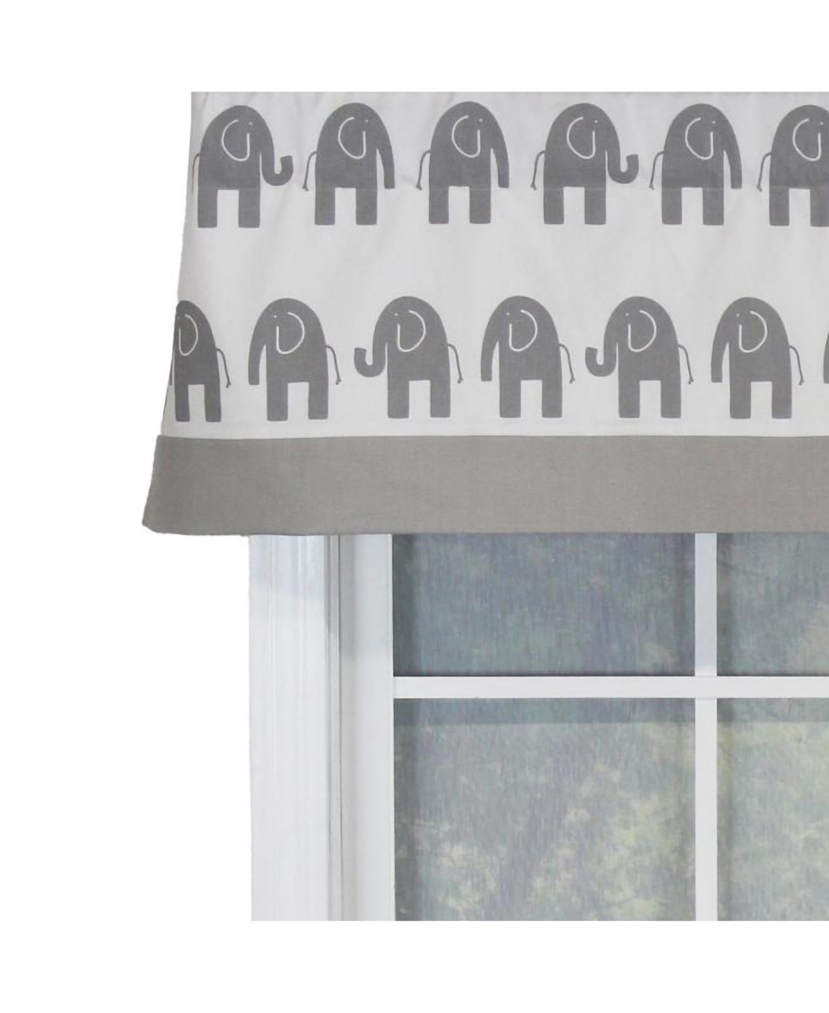 Rlf Home Ele Banded 100% Cotton with Fully Lined 3" Rod Pocket Valnance for Windows 50" x 15" Storm