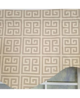 100% Cotton Tower Cornice With Poly/Cotton Ivory lining Rod Pocket Valance 50" x 17" Gray