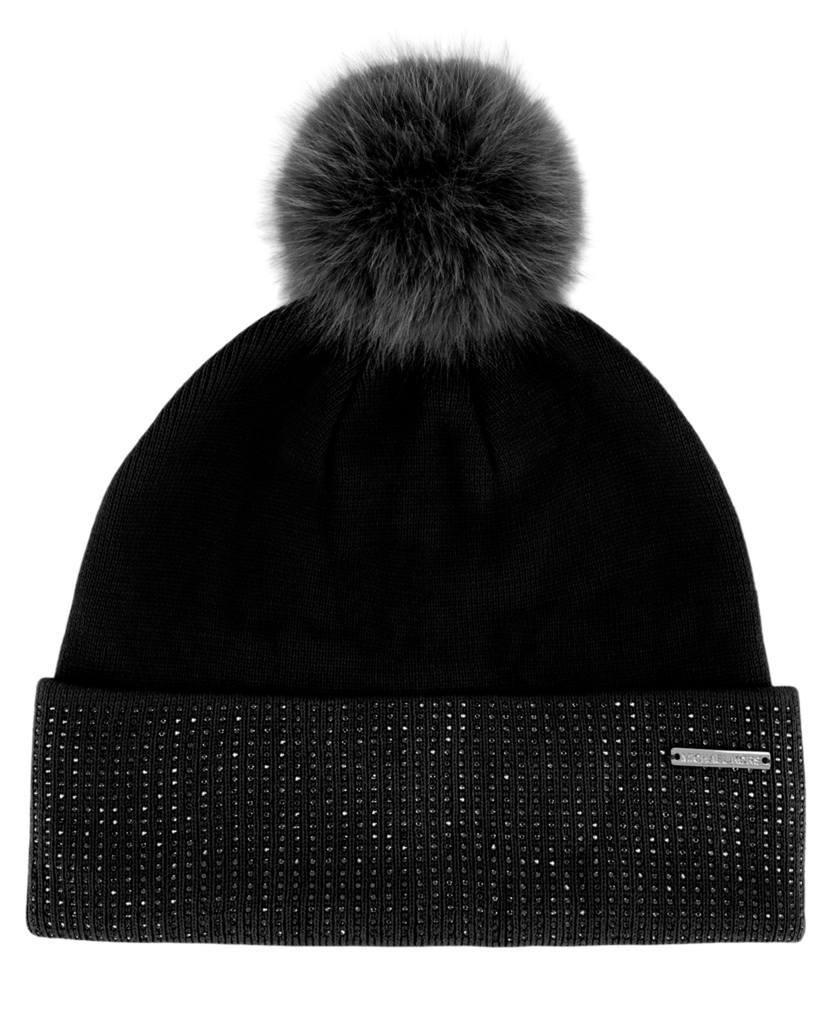 Michael Kors Michael  Women's Fine Crystal Cuff Hat In Black