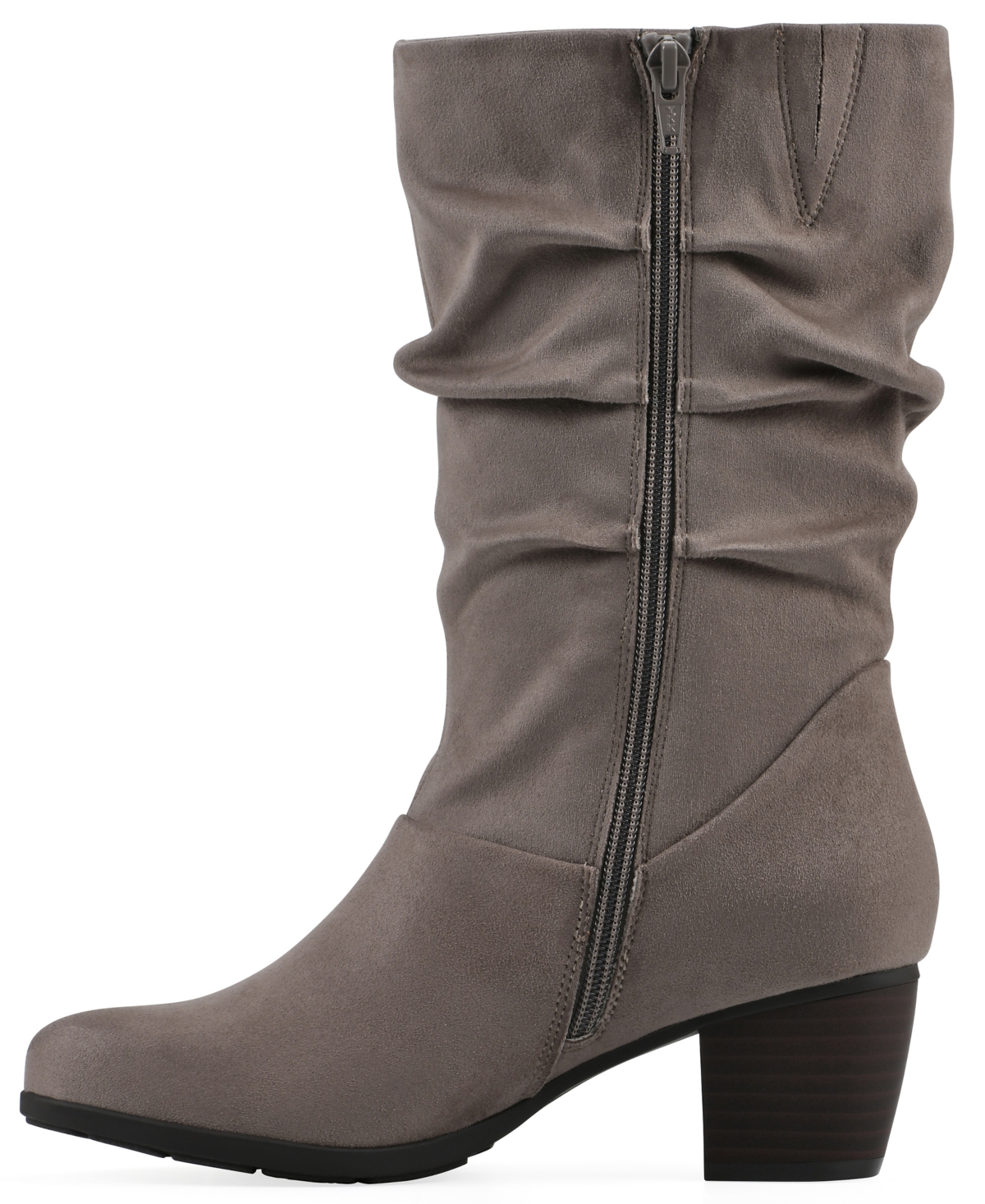 Cliffs By White Mountain Angelie Slouch Boot In Gray