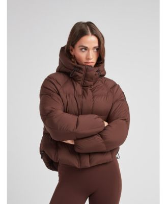 Women's Cloud Cropped Hooded Puffer Jacket