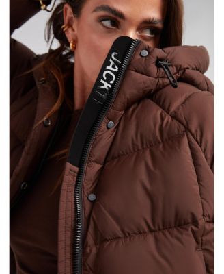 Women's Cloud Cropped Hooded Puffer Jacket