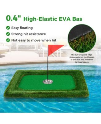 37.5 x 25.5 Inch Floating Golf Green for Pool Chipping Green Mat