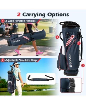 Golf Cart Bag Lightweight Portable Golf Club Organizer Bag