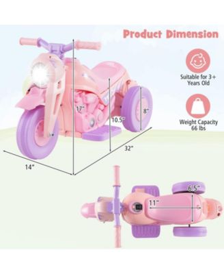 6V Kids Electric Ride on Motorcycle with Bubble Maker and Music