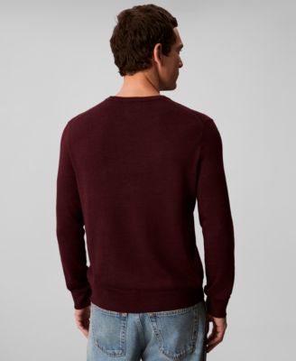 Men's Merino Wool Blend Crewneck Sweater