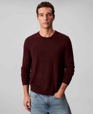 Men's Merino Wool Blend Crewneck Sweater