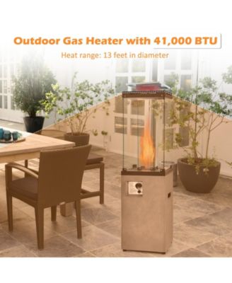 41,000 BTU Propane Patio Heater with Metal Hood
