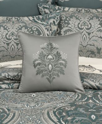 Renata Embroidered Decorative Pillow, 18" x 18"