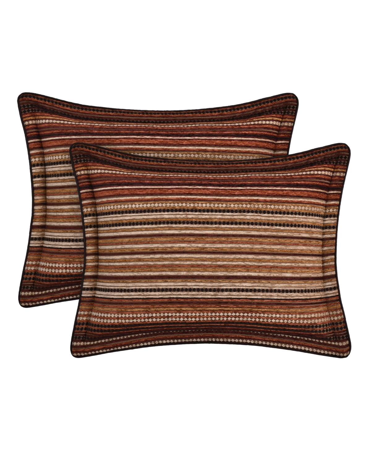 J Queen New York Sundance Chenille Stripe 4-pc. Comforter Set, King In Brown