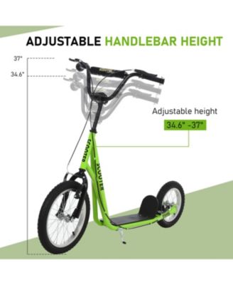 Youth Scooter Front and Rear Caliper Dual Brakes,