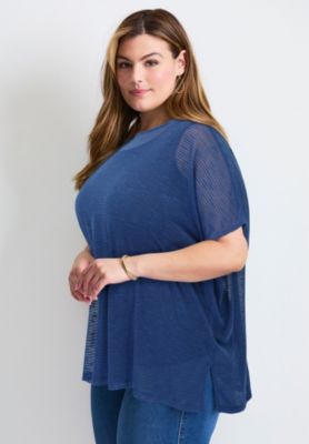 Women's Plus Size Lightweight Dolman Sweater