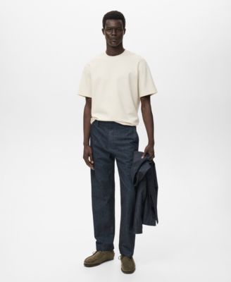 MANGO - Men's Dark Wash Straight Fit Jeans