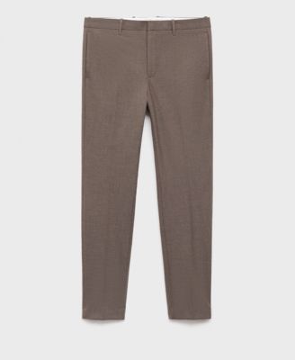 Men's Stretch Fabric Super Slim-Fit Suit Pants