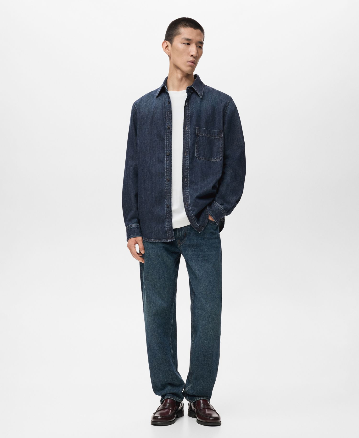 Men's Pocket Denim Overshirt