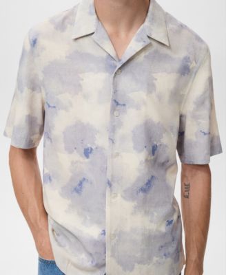 Men's Printed Bowling Shirt