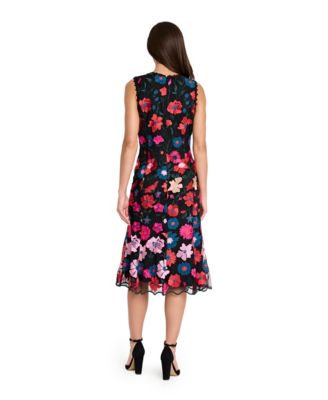 Women&#39;s Sleeveless Embroidered Short Mermaid Dress