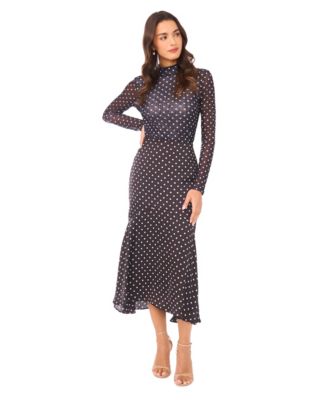 Women's Flouncy Flowy Hem A-line Midi Skirt