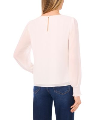 Women's Long-Sleeve Embroidered Top