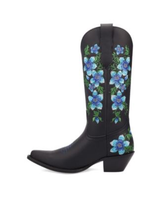 Women's Shoes Designed With Floral Embroidery(Posie) - Boots.