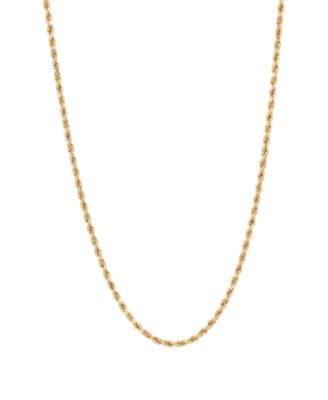 Macy's - Glitter Rope Chain Necklace in 14K Yellow Gold