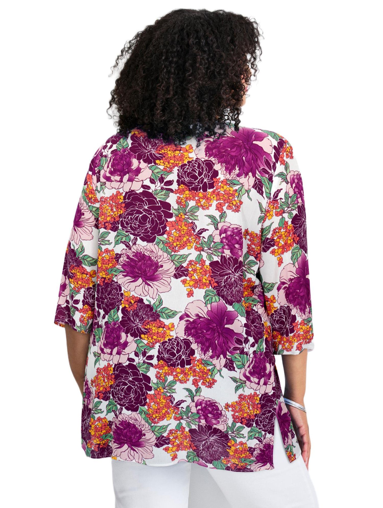 Women's Plus Size Beaded Embellishment Tunic