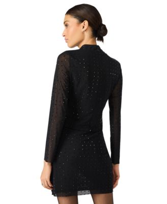 Women's Melvina Mock Neck Long Sleeve Top