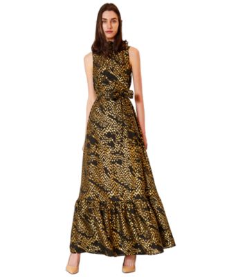 julia jordan - Women's Tie Neck Sash Dress
