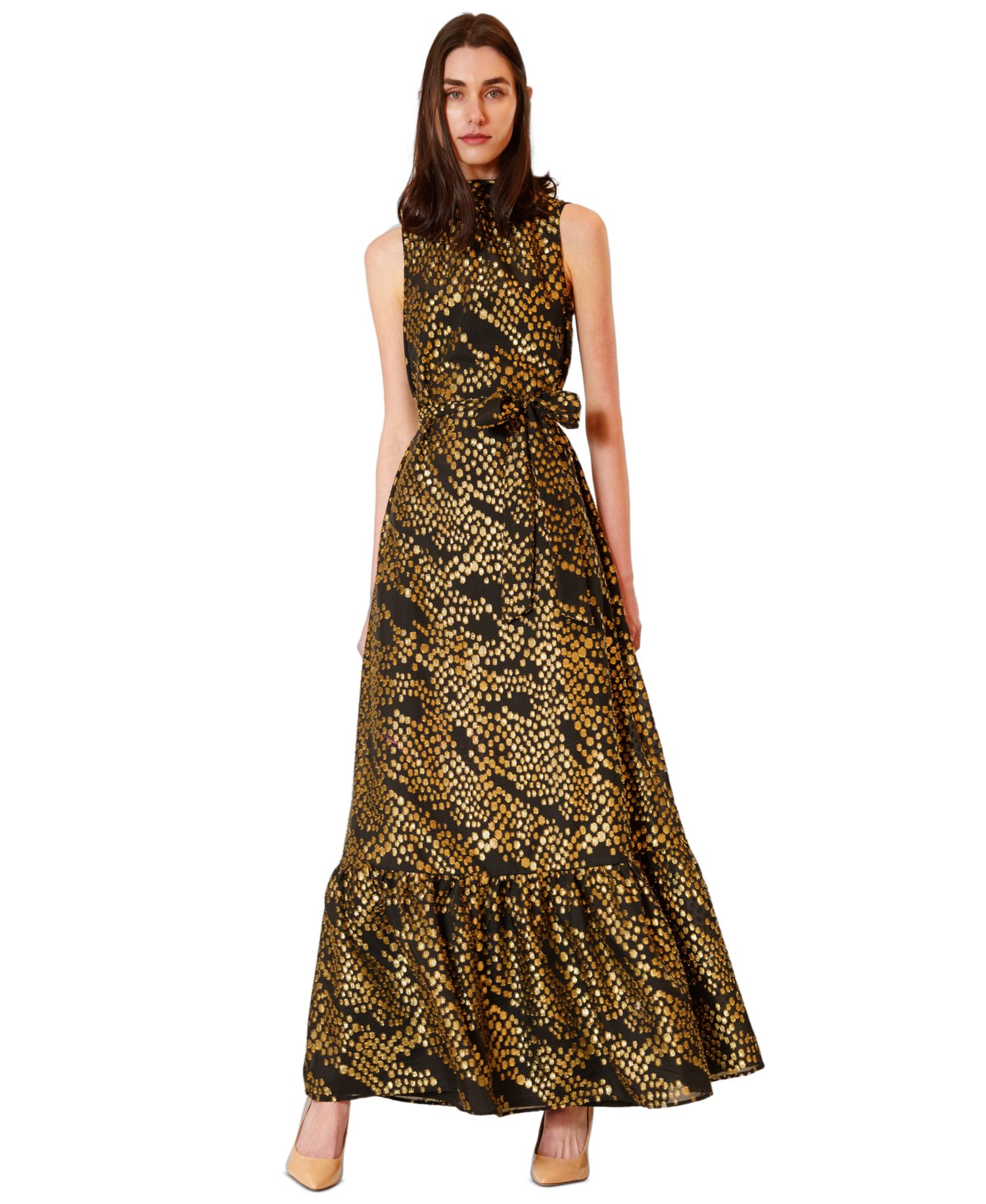 Women's Tie Neck Sash Dress