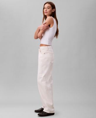 Women's Seamed High-Rise Barrel Jeans