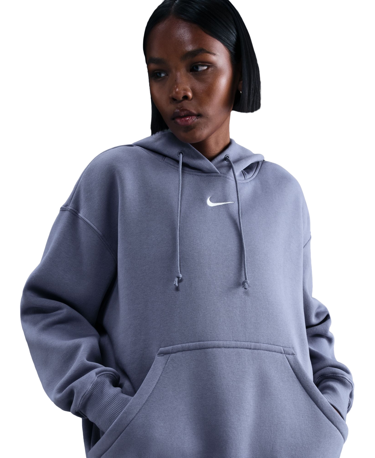 Nike Women's Sportswear Phoenix Fleece Oversized Pullover Hoodie In Blue