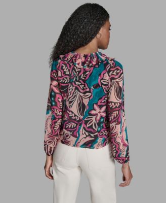 Women's Ruffle Long-Sleeve Top