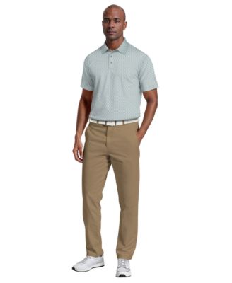 Men's All-Over Micro Jacquard Short-Sleeve Golf Polo Shirt
