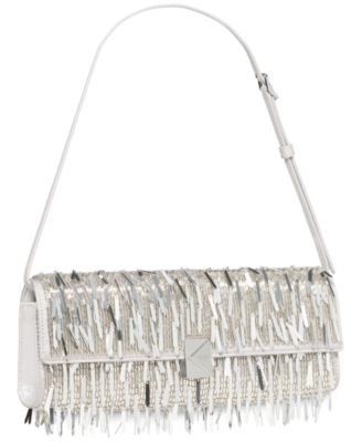 Embellished Fringe Mini Shoulder Bag