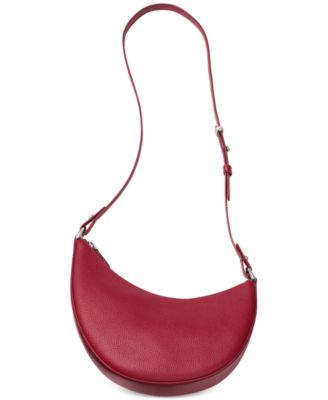 Duo Medium Pebbled Leather Crossbody Bag