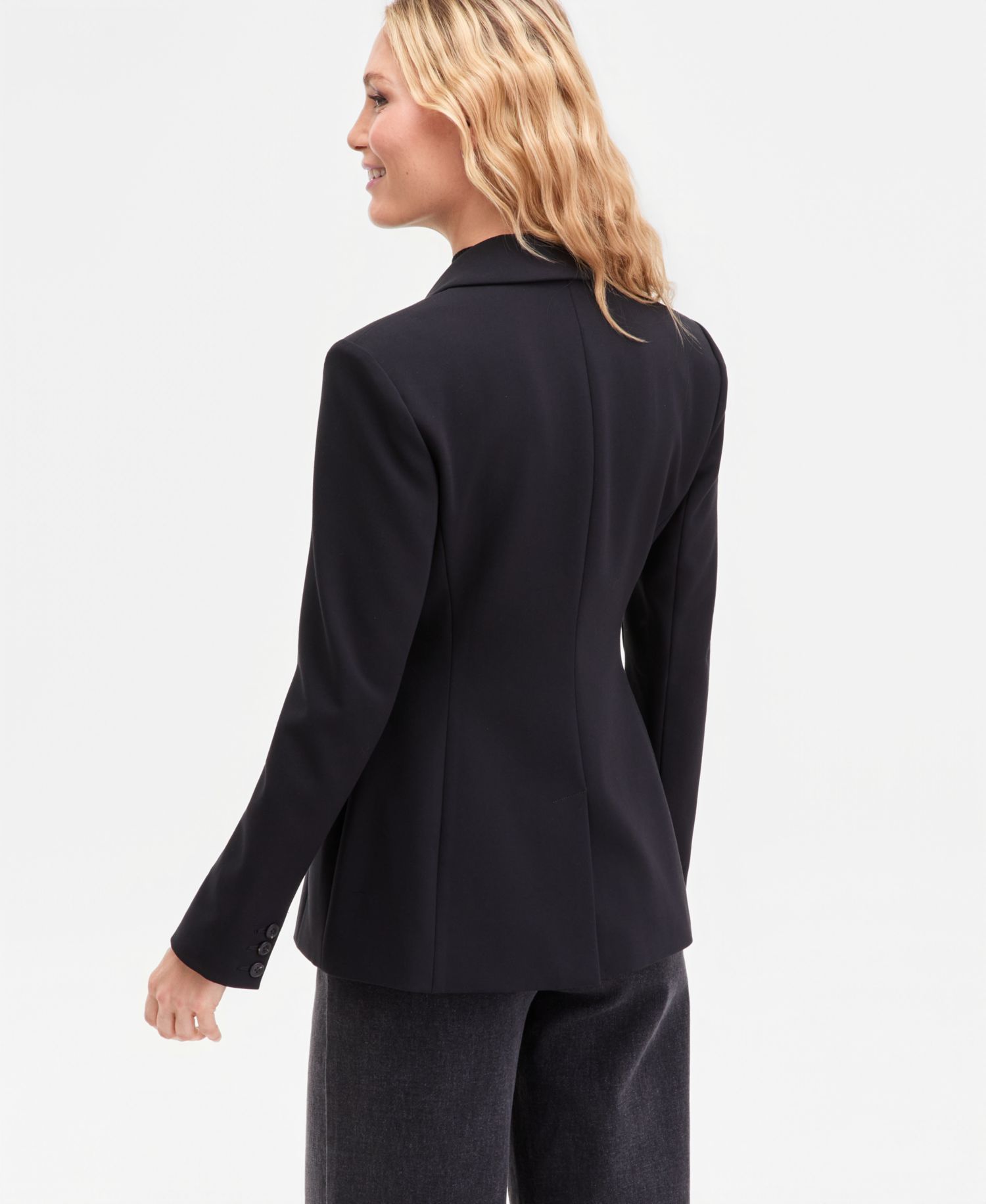 Women's Nipped-Waist Two-Button Blazer