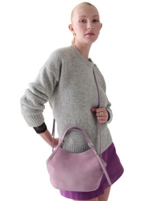 Deco Tulip Small Suede Tote Bag