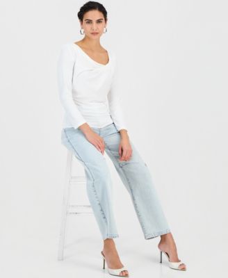 Women's Draped Cowl-Neck Top, Macy's Exclusive