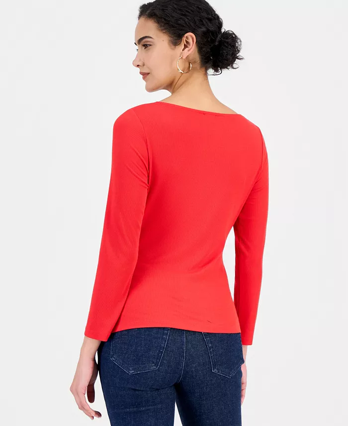 Women's Draped Cowl-Neck Top - thumbnail 7