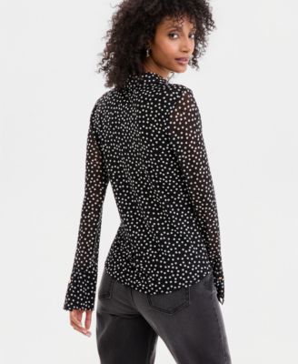 Women's Print Johnny Collar, Macy's Exclusive