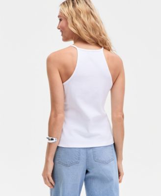 Women's Embellished Halter Tank Top, Macy's Exclusive
